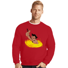 Load image into Gallery viewer, Shirts Crewneck Sweater, Unisex / Small / Red Terminator Boy
