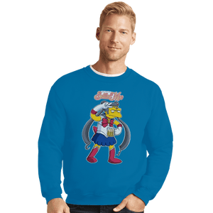 Shirts Crewneck Sweater, Unisex / Small / Sapphire Sailor Moe