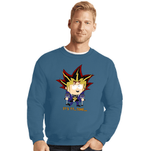 Load image into Gallery viewer, Daily_Deal_Shirts Crewneck Sweater, Unisex / Small / Indigo Blue Duel Time
