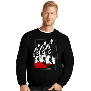 Daily_Deal_Shirts Crewneck Sweater, Unisex / Small / Black The Crystal Lake Massacre