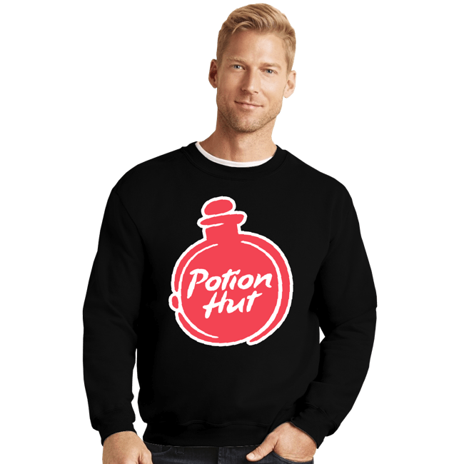 Daily_Deal_Shirts Crewneck Sweater, Unisex / Small / Black Potion Hut