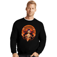 Load image into Gallery viewer, Daily_Deal_Shirts Crewneck Sweater, Unisex / Small / Black Tri Beam Strange
