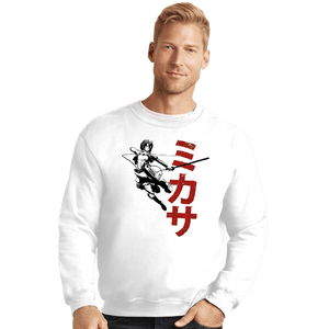 Shirts Crewneck Sweater, Unisex / Small / White Protect