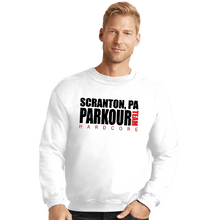 Load image into Gallery viewer, Shirts Crewneck Sweater, Unisex / Small / White Parkour Team
