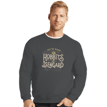 Load image into Gallery viewer, Shirts Crewneck Sweater, Unisex / Small / Charcoal Taking The Hobbits To Isengard
