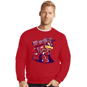 Secret_Shirts Crewneck Sweater, Unisex / Small / Red Robot's Best Friend