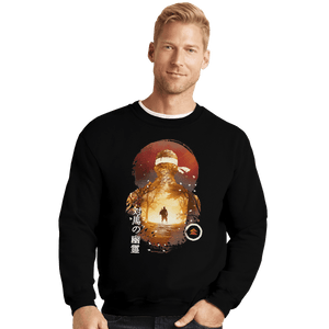 Shirts Crewneck Sweater, Unisex / Small / Black Sunset Samurai