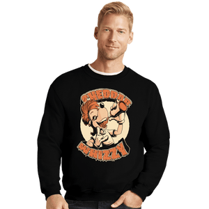 Daily_Deal_Shirts Crewneck Sweater, Unisex / Small / Black The Cheddar Whizzy