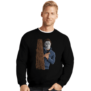 Daily_Deal_Shirts Crewneck Sweater, Unisex / Small / Black Eager Killer