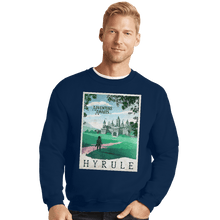 Load image into Gallery viewer, Shirts Crewneck Sweater, Unisex / Small / Navy Visit Hyrule
