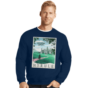 Shirts Crewneck Sweater, Unisex / Small / Navy Visit Hyrule