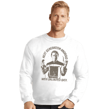 Load image into Gallery viewer, Shirts Crewneck Sweater, Unisex / Small / White Data Plan
