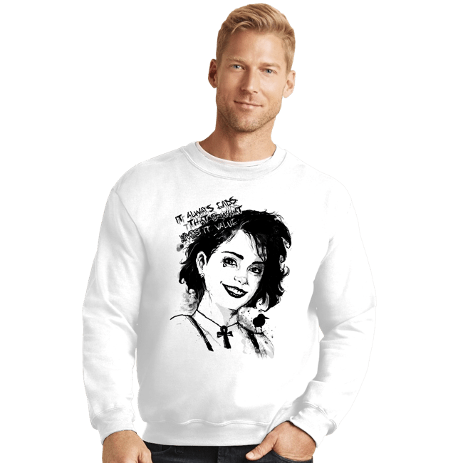Shirts Crewneck Sweater, Unisex / Small / White Dead Smile