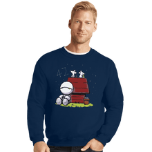 Load image into Gallery viewer, Shirts Crewneck Sweater, Unisex / Small / Navy Life, Don&#39;t Talk To Me About Life
