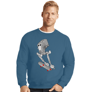 Daily_Deal_Shirts Crewneck Sweater, Unisex / Small / Indigo Blue Radical!