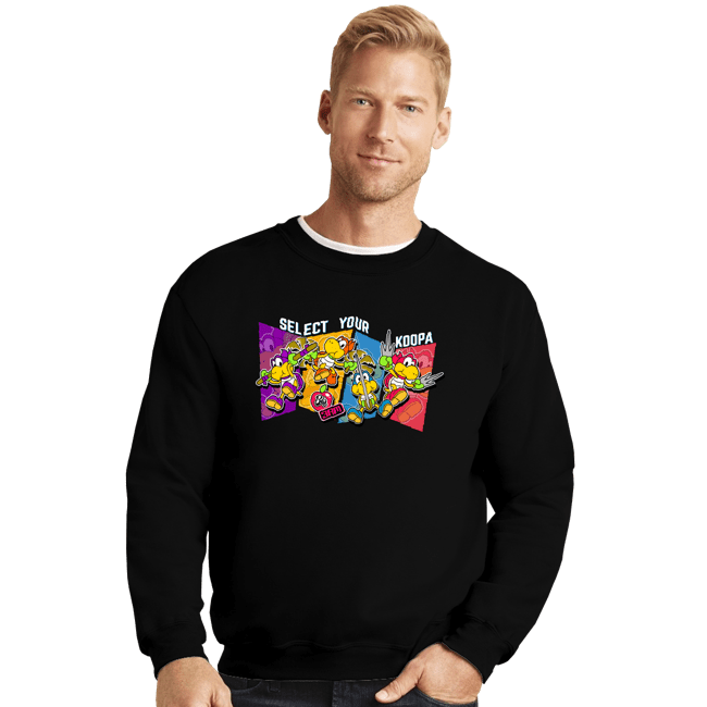 Secret_Shirts Crewneck Sweater, Unisex / Small / Black Koopa Ninjas
