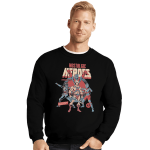 Shirts Crewneck Sweater, Unisex / Small / Black Nostalgic Heroes