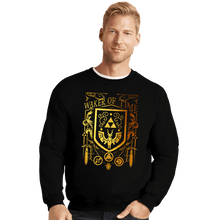 Load image into Gallery viewer, Daily_Deal_Shirts Crewneck Sweater, Unisex / Small / Black Waker Of Time
