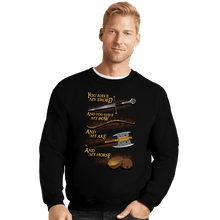 Load image into Gallery viewer, Daily_Deal_Shirts Crewneck Sweater, Unisex / Small / Black Holy Ring
