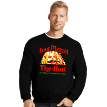 Load image into Gallery viewer, Secret_Shirts Crewneck Sweater, Unisex / Small / Black Out Pizza The Hut
