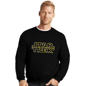 Shirts Crewneck Sweater, Unisex / Small / Black Star Trek Wars