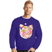 Load image into Gallery viewer, Shirts Crewneck Sweater, Unisex / Small / Violet Magical Silhouettes - Luna P
