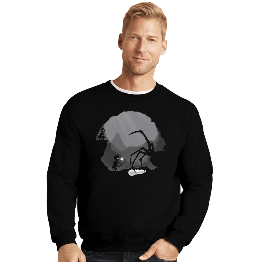 Shirts Crewneck Sweater, Unisex / Small / Black Hobbits in Limbo