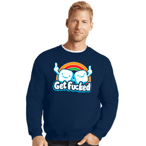 Secret_Shirts Crewneck Sweater, Unisex / Small / Navy Get Effed