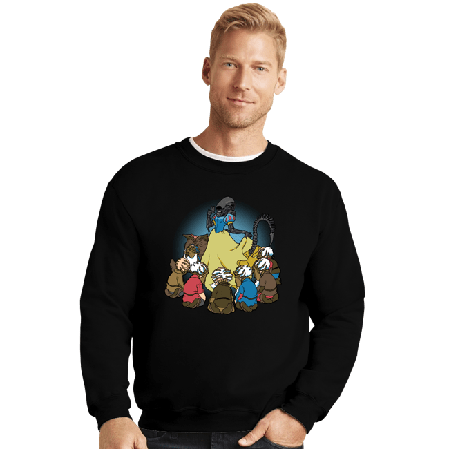 Daily_Deal_Shirts Crewneck Sweater, Unisex / Small / Black Xeno Princess