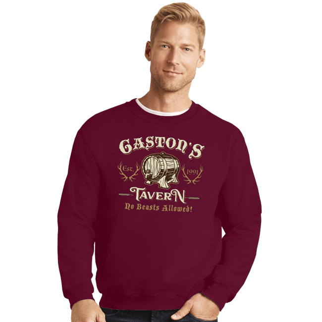 Secret_Shirts Crewneck Sweater, Unisex / Small / Maroon Gaston's Tavern