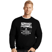 Load image into Gallery viewer, Daily_Deal_Shirts Crewneck Sweater, Unisex / Small / Black SSV Normandy
