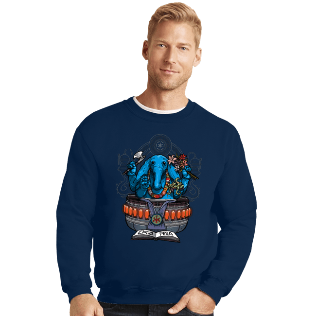 Shirts Crewneck Sweater, Unisex / Small / Navy Galactic Grooves