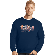 Load image into Gallery viewer, Shirts Crewneck Sweater, Unisex / Small / Navy Animal Crossing Friends
