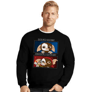 Secret_Shirts Crewneck Sweater, Unisex / Small / Black Gizmo Prepared