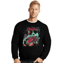 Load image into Gallery viewer, Shirts Crewneck Sweater, Unisex / Small / Black Neo-Tokyo Rain
