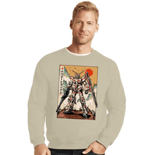 Load image into Gallery viewer, Daily_Deal_Shirts Crewneck Sweater, Unisex / Small / Sand The Unicorn Gundam
