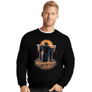 Shirts Crewneck Sweater, Unisex / Small / Black Retro Woodsboro Killer