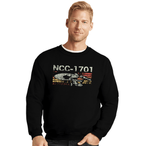 Shirts Crewneck Sweater, Unisex / Small / Black Retro NCC-1701