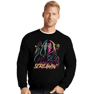 Daily_Deal_Shirts Crewneck Sweater, Unisex / Small / Black California Screamin