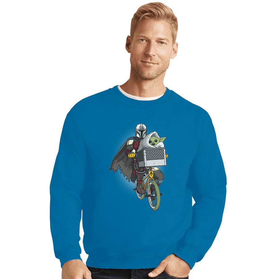 Shirts Crewneck Sweater, Unisex / Small / Sapphire Foundling Phone Home