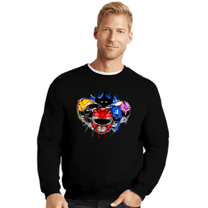 Shirts Crewneck Sweater, Unisex / Small / Black Morphin' Time