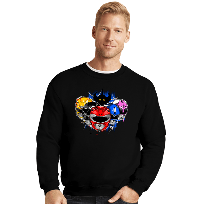 Shirts Crewneck Sweater, Unisex / Small / Black Morphin' Time