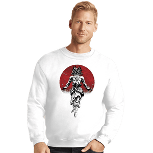 Shirts Crewneck Sweater, Unisex / Small / White Legendary Broly