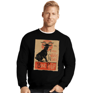 Shirts Crewneck Sweater, Unisex / Small / Black Black Goat Tour