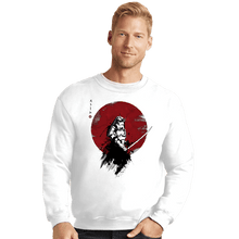 Load image into Gallery viewer, Shirts Crewneck Sweater, Unisex / Small / White Storm Samurai
