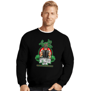 Shirts Crewneck Sweater, Unisex / Small / Black Skywalker Gym