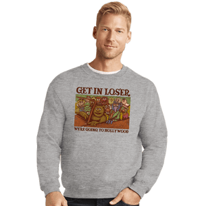 Daily_Deal_Shirts Crewneck Sweater, Unisex / Small / Sports Grey We're Going To Hollywood