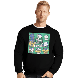 Shirts Crewneck Sweater, Unisex / Small / Black The Kitty Bunch