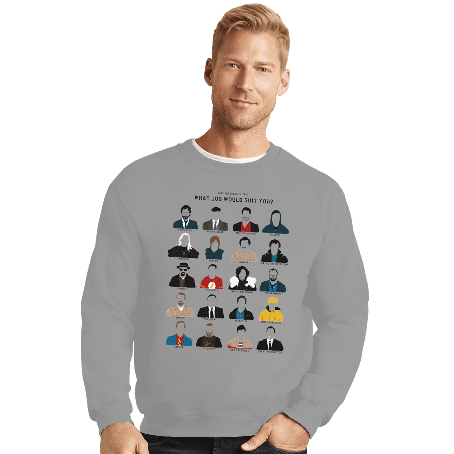 Shirts Crewneck Sweater, Unisex / Small / Sports Grey Free Personality Test