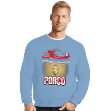 Load image into Gallery viewer, Daily_Deal_Shirts Crewneck Sweater, Unisex / Small / Powder Blue Porco
